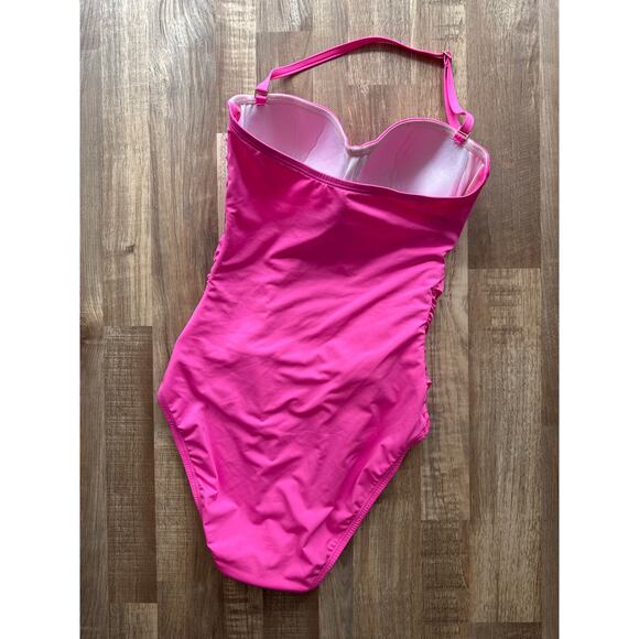 Women's Lilly Pulitzer Flamenco One-Piece Swim Suit Print Plumeria Pink size 6 - Picture 5 of 5